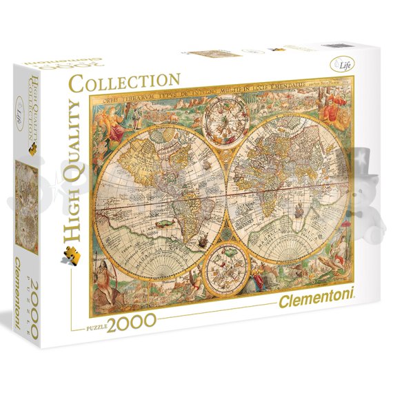 Clementoni - Puzzle 2000 Mapa Antigu                    