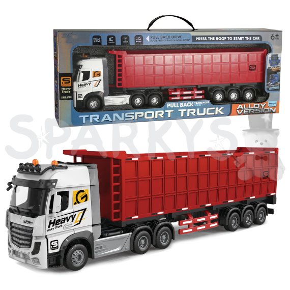 1:24 Kovový Kamión s návesom pre sypké materiály                    