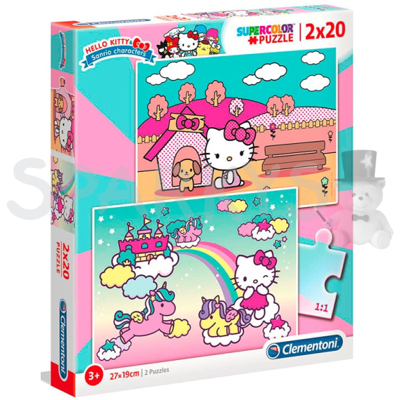 Clementoni - Puzzle 2X20 Hello Kitty                    