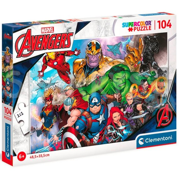 Clementoni - Puzzle 104 Marvel Avengers                    
