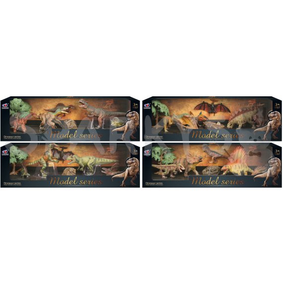 Dinosaurí svet - Set dinosaurích figúrok Q4 4 druhy                    
