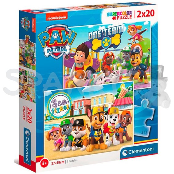 Clementoni - Puzzle 2x20 Labková Patrola                    