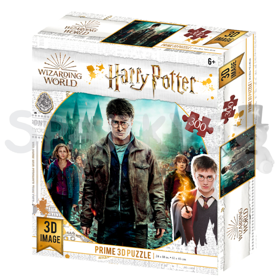 PRIME 3D PUZZLE - Harry Potter - Harry, Hermione and Ron 300 dílků                    