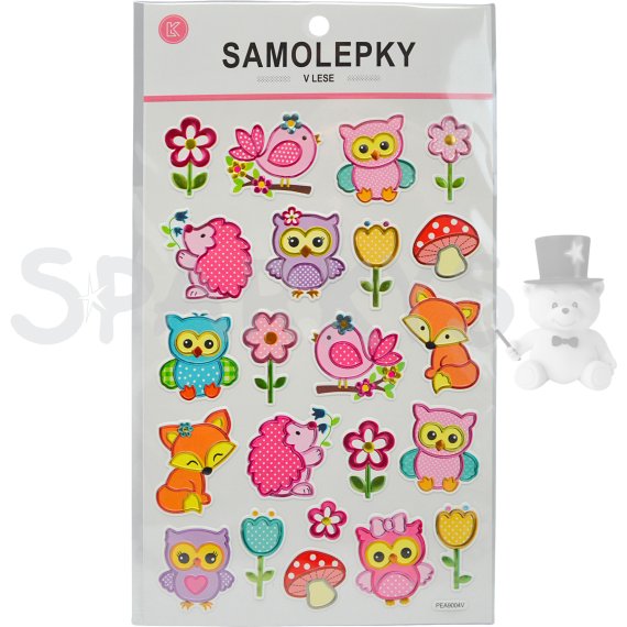 Samolepky - Zvieratká z lesa                    