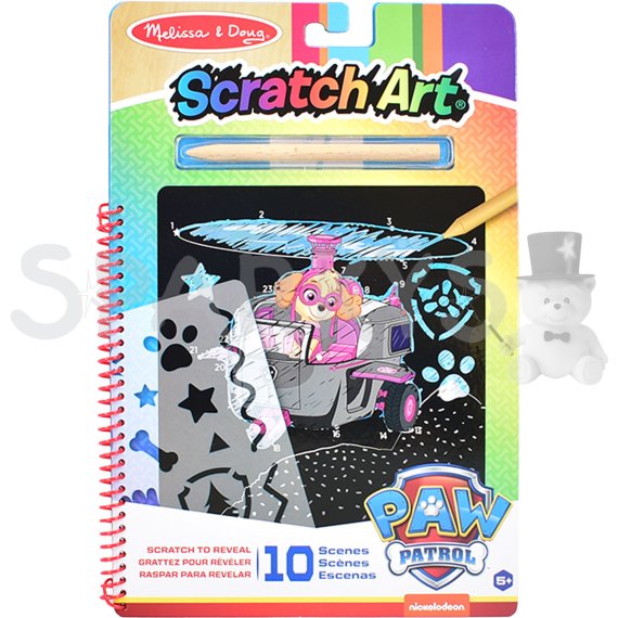 Melissa &amp; Doug - Labková patrola - Škrabacie obrázky - Skye                    