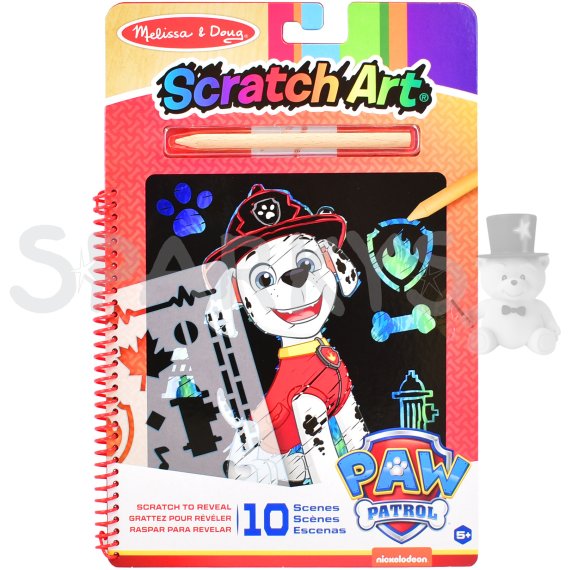 Melissa &amp; Doug - Labková patrola - Škrabacie obrázky - Marshall                    