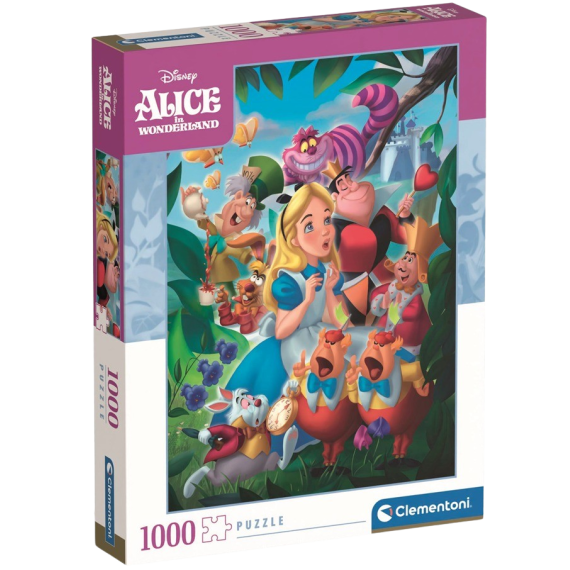 Clementoni - Puzzle 1000 Disney Alenka v říši divů                    