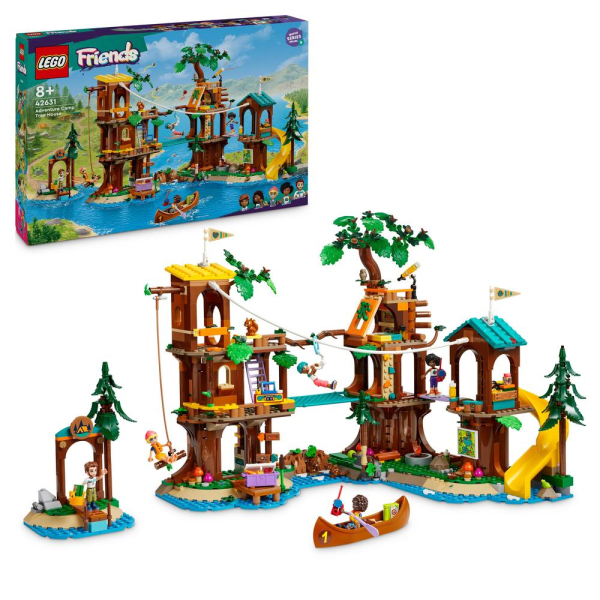 LEGO® Friends 42631 Dobrodružný tábor – dům na stromě